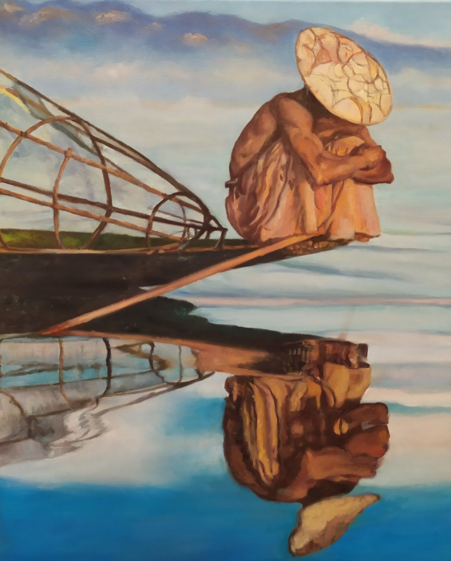 Pescador asiático